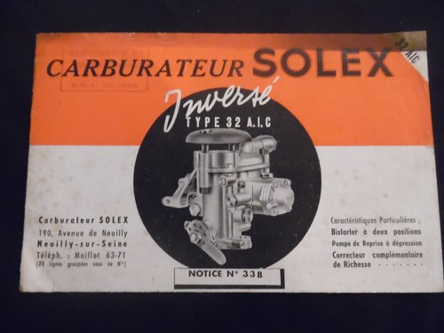 Catalogue carburateur solex - catalogue,